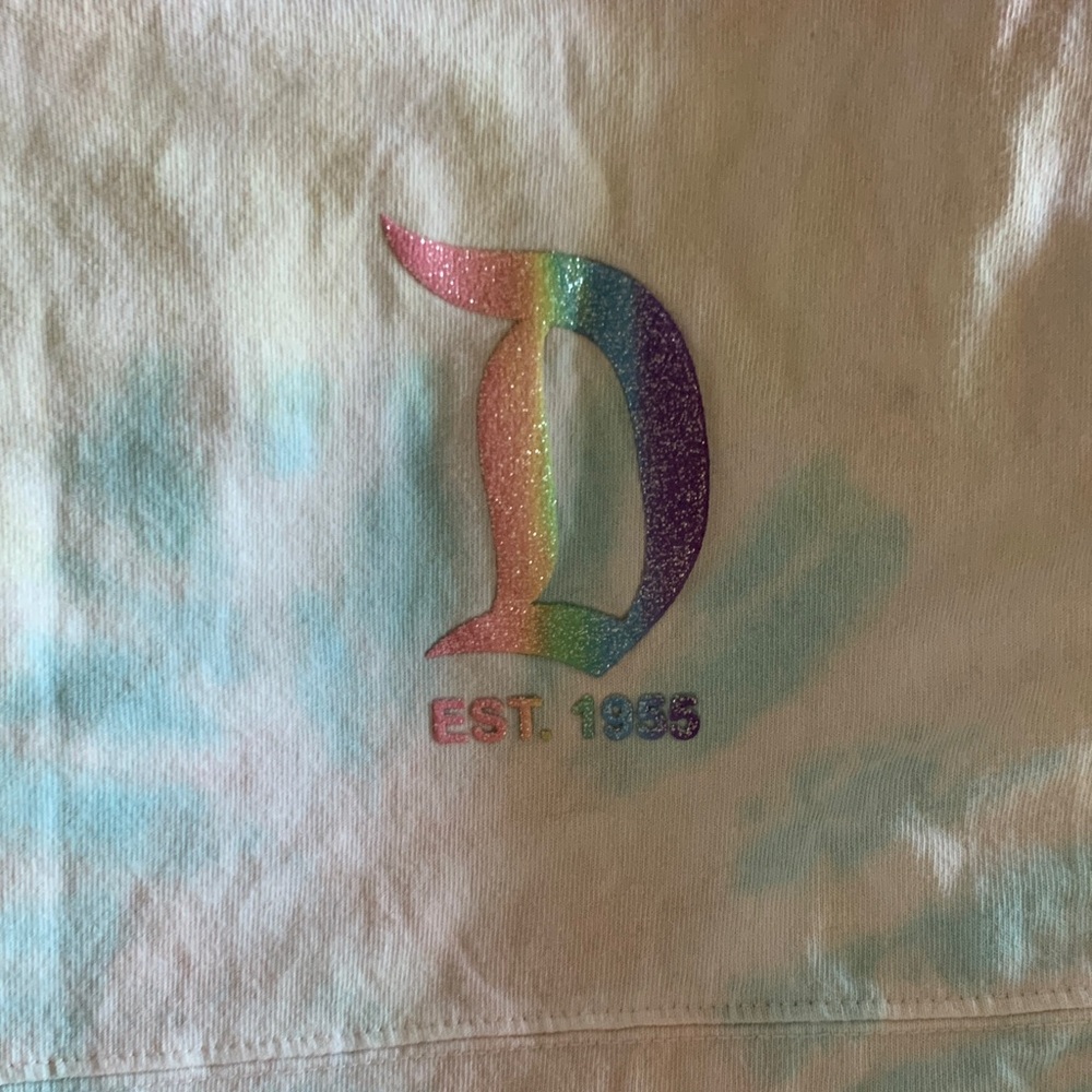 Disney woman’s Long Sleeve Tee with Pastel tie-dye Design - Picture 2 of 4
